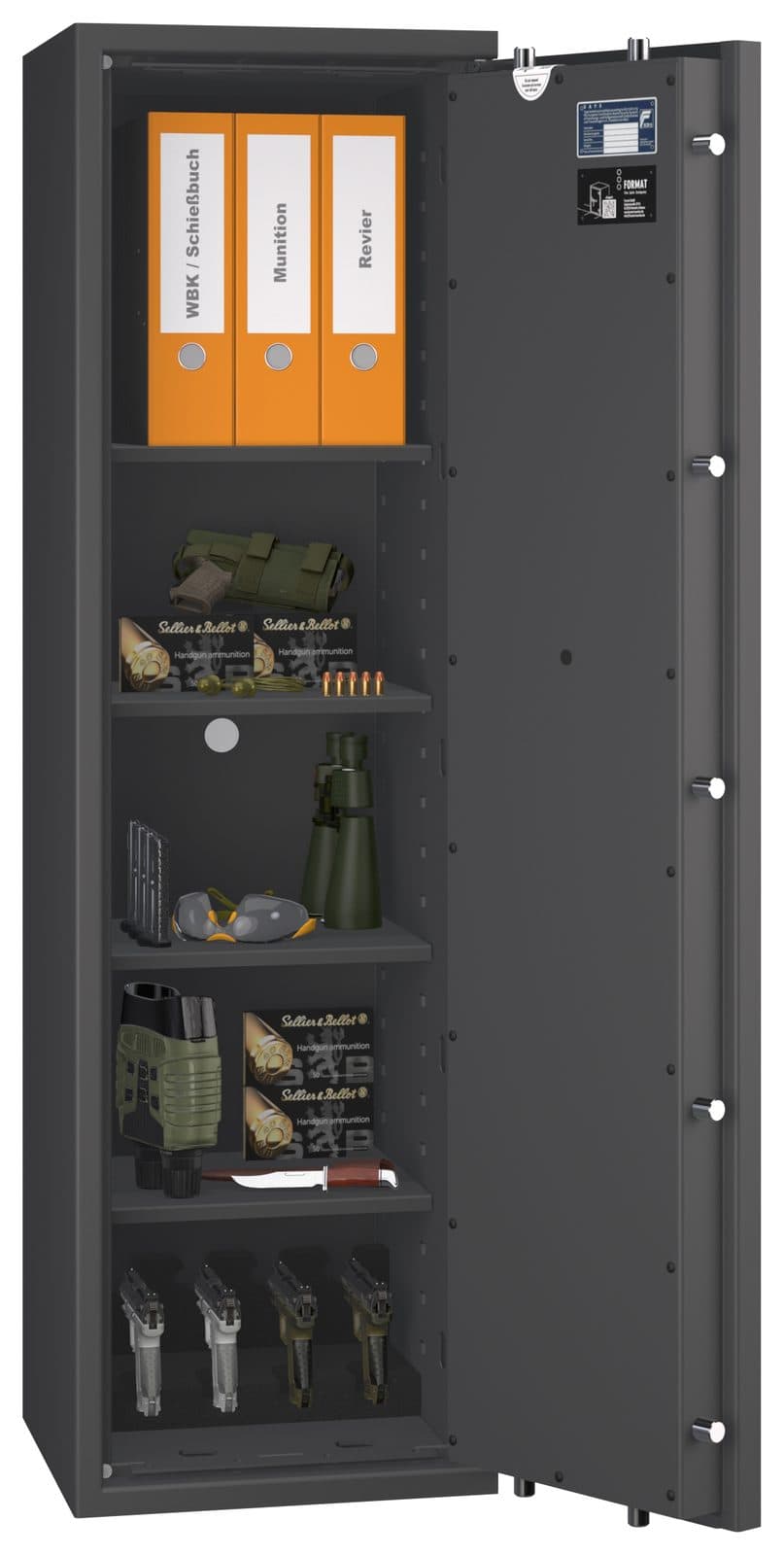 Kurzwaffentresor EN 1143-1 Security Safe 1 3-125 | 1400x400x420mm