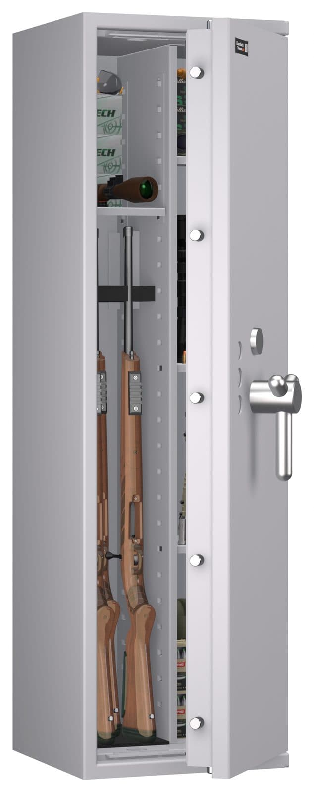 Waffenschrank EN 1143-1 Capriolo 8 Kombi mit Regalteil