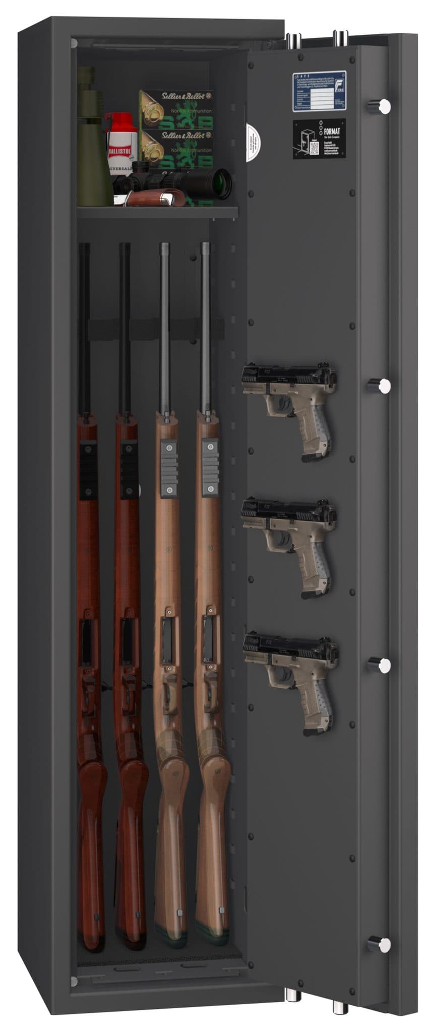 Waffenschrank EN 1143-1 Gun Safe 0-4 mit Zahlenschloss