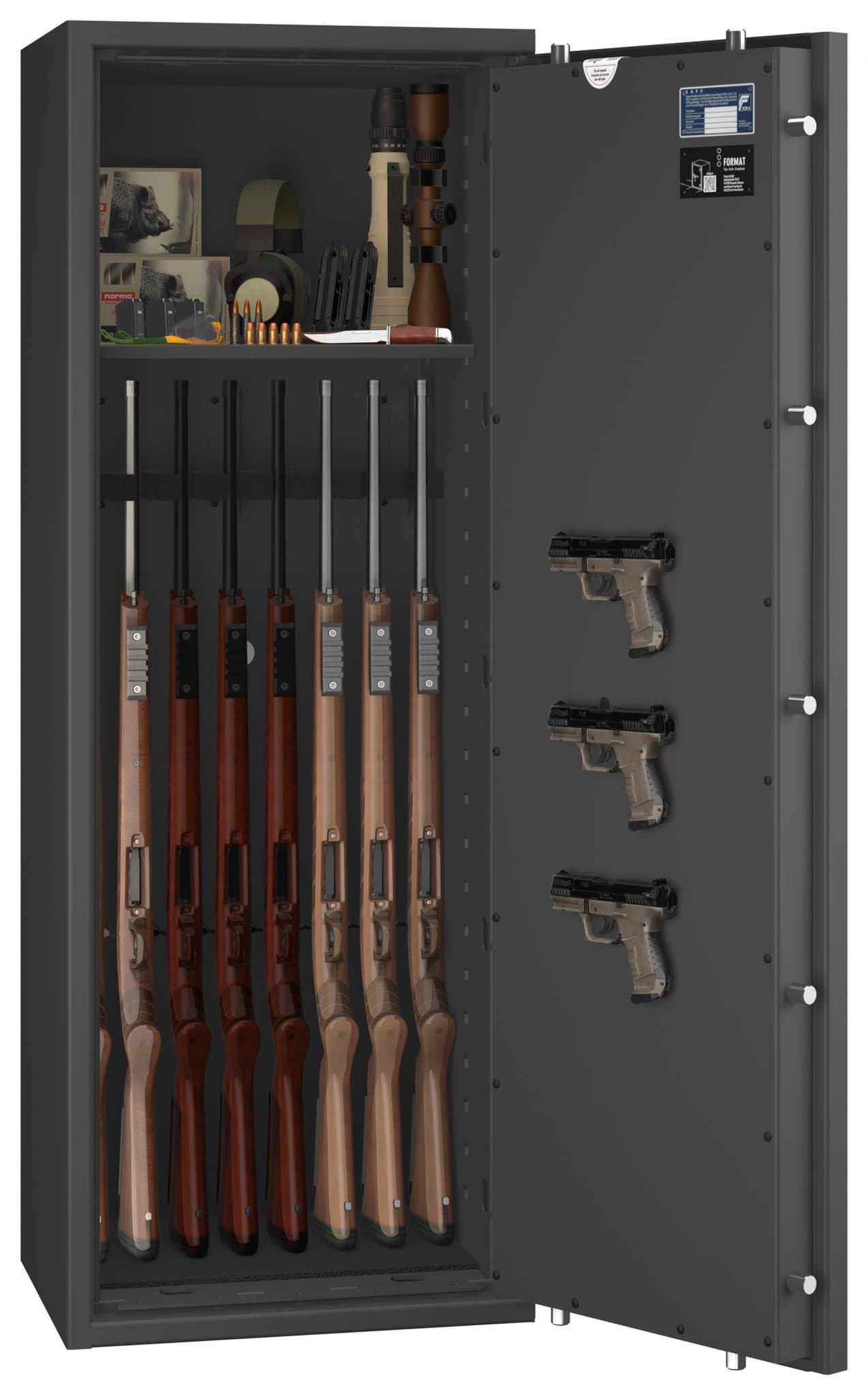 Waffenschrank EN 1143-1 Gun Safe 0 / 1-8 für 8 Langwaffen