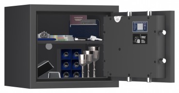 Tresor VdS Klasse 1 Gemini Pro 1, Widerstandsgrad 1 EN 1143-1, feuerfest, für Bargeld, Schmuck, Aktenordner und wichtige Unterlagen