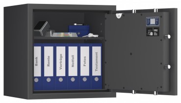 Tresor VdS Klasse 1 Gemini Pro 10, Widerstandsgrad 1 EN 1143-1, feuerfest, für Bargeld, Schmuck, Aktenordner und wichtige Unterlagen