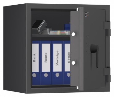 Tresor VdS Klasse 1 Gemini Pro 10, Widerstandsgrad 1 EN 1143-1, feuerfest, für Bargeld, Schmuck, Aktenordner und wichtige Unterlagen