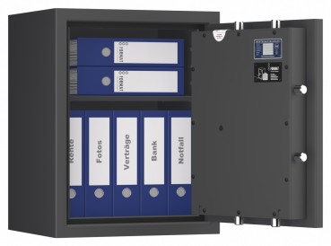 Preview: Tresor VdS Klasse 1 Gemini Pro 2, Widerstandsgrad 1 EN 1143-1, feuerfest, für Bargeld, Schmuck, Aktenordner und wichtige Unterlagen