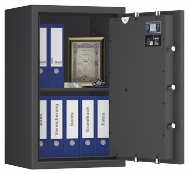 Tresor VdS Klasse 1 Gemini Pro 3, Widerstandsgrad 1 EN 1143-1, feuerfest, für Bargeld, Schmuck, Aktenordner und wichtige Unterlagen