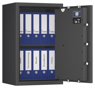 Tresor VdS Klasse 1 Gemini Pro 3, Widerstandsgrad 1 EN 1143-1, feuerfest, für Bargeld, Schmuck, Aktenordner und wichtige Unterlagen