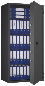 Tresor VdS Klasse 1 Gemini Pro 75, Widerstandsgrad 1 EN 1143-1, feuerfest, für Bargeld, Schmuck, Aktenordner und wichtige Unterlagen