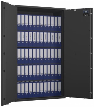 Tresor VdS Klasse 1 Gemini Pro 80, Widerstandsgrad 1 EN 1143-1, feuerfest, für Bargeld, Schmuck, Aktenordner und wichtige Unterlagen