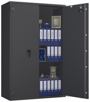 Tresor VdS Klasse 1 Gemini Pro 80, Widerstandsgrad 1 EN 1143-1, feuerfest, für Bargeld, Schmuck, Aktenordner und wichtige Unterlagen