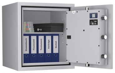 Preview: Tresor VdS Klasse 3 Rubin Pro 15T, Grad 3 EN 1143-1, feuerfest, für Bargeld, Schmuck und wichtige Unterlagen