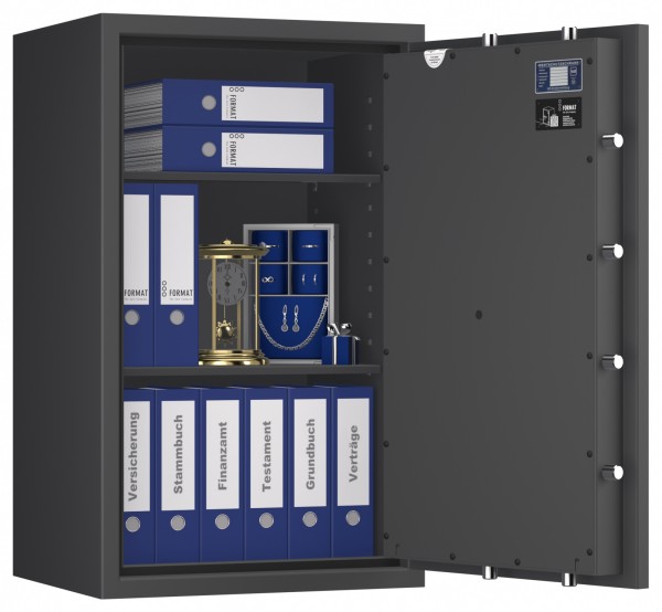 Tresor VdS Klasse 0/N Libra 40, Widerstandsgrad 0 EN 1143-1, feuerfest, für Bargeld, Schmuck, Aktenordner und wichtige Unterlagen