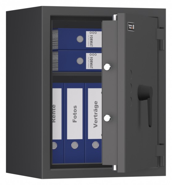 Tresor VdS Klasse 1 Gemini Pro 2, Widerstandsgrad 1 EN 1143-1, feuerfest, für Bargeld, Schmuck, Aktenordner und wichtige Unterlagen