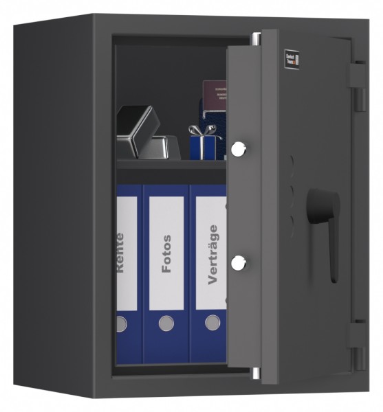 Tresor VdS Klasse 1 Gemini Pro 2, Widerstandsgrad 1 EN 1143-1, feuerfest, für Bargeld, Schmuck, Aktenordner und wichtige Unterlagen