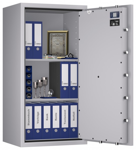 Tresor VdS Klasse 1 Gemini Pro 50, Widerstandsgrad 1 EN 1143-1, feuerfest, für Bargeld, Schmuck, Aktenordner und wichtige Unterlagen