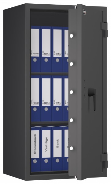 Tresor VdS Klasse 1 Gemini Pro 50, Widerstandsgrad 1 EN 1143-1, feuerfest, für Bargeld, Schmuck, Aktenordner und wichtige Unterlagen