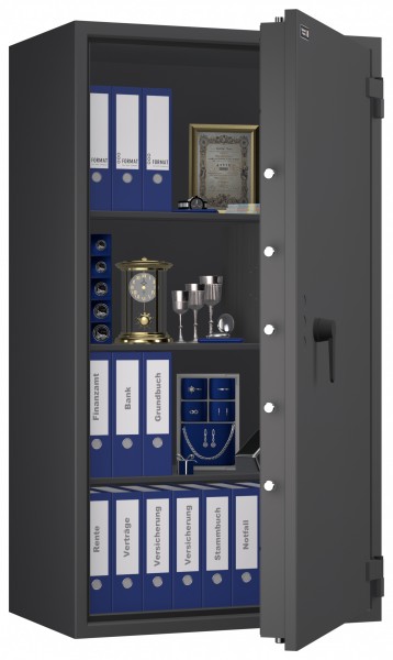 Tresor VdS Klasse 1 Gemini Pro 70, Widerstandsgrad 1 EN 1143-1, feuerfest, für Bargeld, Schmuck, Aktenordner und wichtige Unterlagen