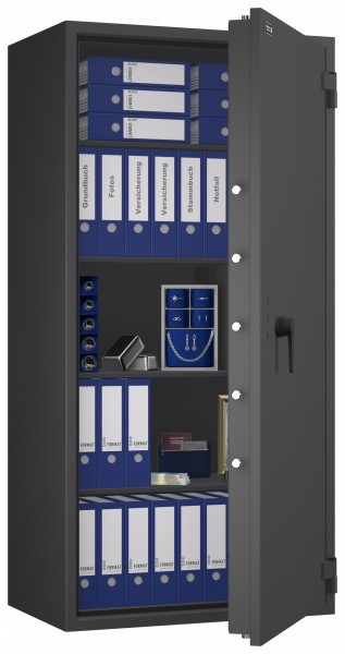 Tresor VdS Klasse 1 Gemini Pro 75, Widerstandsgrad 1 EN 1143-1, feuerfest, für Bargeld, Schmuck, Aktenordner und wichtige Unterlagen
