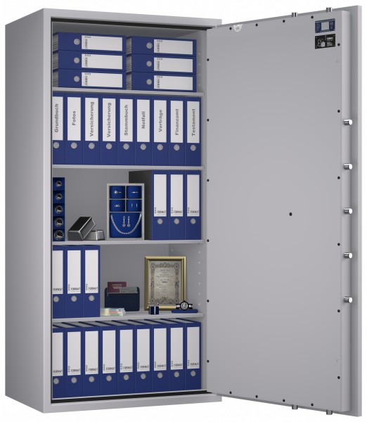 Tresor VdS Klasse 1 Gemini Pro 75, Widerstandsgrad 1 EN 1143-1, feuerfest, für Bargeld, Schmuck, Aktenordner und wichtige Unterlagen