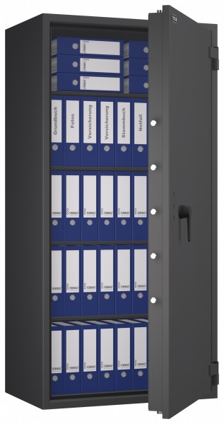Tresor VdS Klasse 1 Gemini Pro 75, Widerstandsgrad 1 EN 1143-1, feuerfest, für Bargeld, Schmuck, Aktenordner und wichtige Unterlagen
