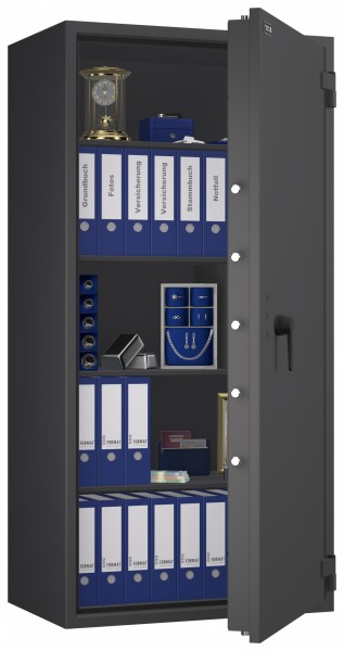 Tresor VdS Klasse 1 Gemini Pro 75, Widerstandsgrad 1 EN 1143-1, feuerfest, für Bargeld, Schmuck, Aktenordner und wichtige Unterlagen