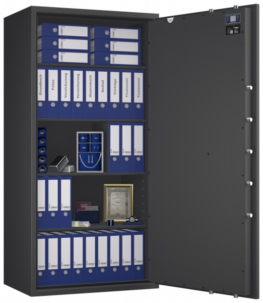 Tresor VdS Klasse 1 Gemini Pro 75, Widerstandsgrad 1 EN 1143-1, feuerfest, für Bargeld, Schmuck, Aktenordner und wichtige Unterlagen