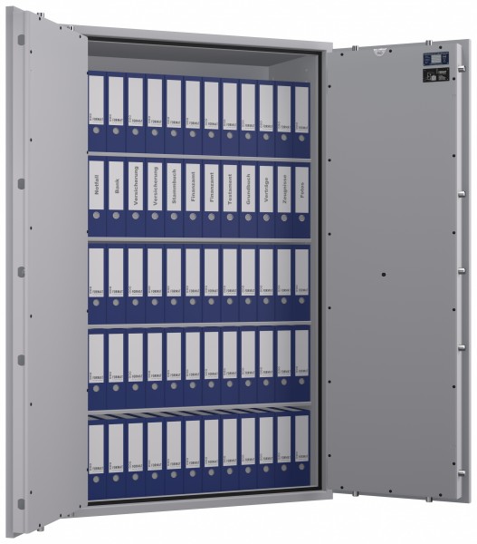 Tresor VdS Klasse 1 Gemini Pro 80, Widerstandsgrad 1 EN 1143-1, feuerfest, für Bargeld, Schmuck, Aktenordner und wichtige Unterlagen