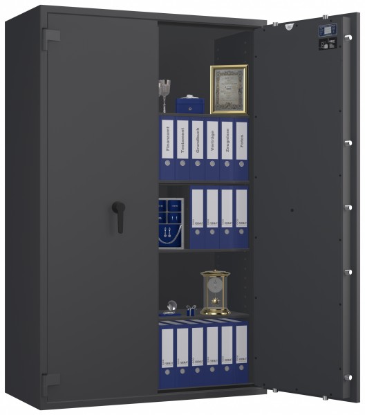 Tresor VdS Klasse 1 Gemini Pro 80, Widerstandsgrad 1 EN 1143-1, feuerfest, für Bargeld, Schmuck, Aktenordner und wichtige Unterlagen