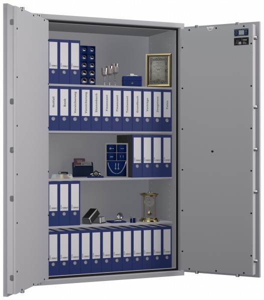 Tresor VdS Klasse 1 Gemini Pro 80, Widerstandsgrad 1 EN 1143-1, feuerfest, für Bargeld, Schmuck, Aktenordner und wichtige Unterlagen