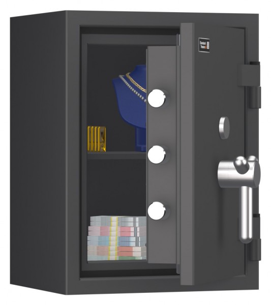 Tresor VdS Klasse 3 Rubin Pro 3, Grad 3 EN 1143-1, feuerfest, für Bargeld, Schmuck und wichtige Unterlagen