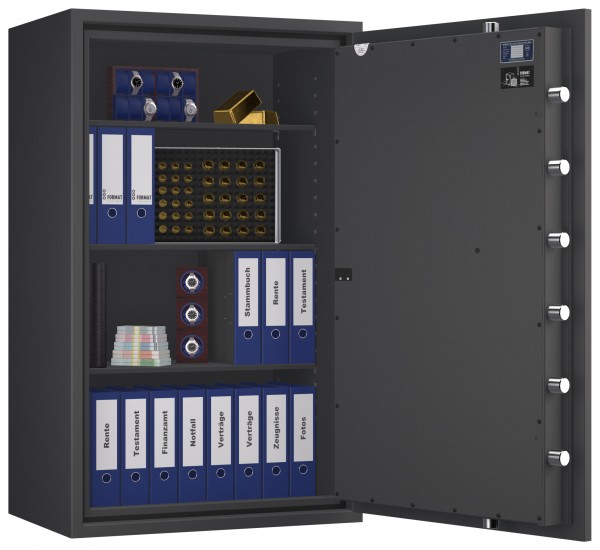 Tresor VdS Klasse 3 Rubin Pro 50, Grad 3 EN 1143-1, feuerfest, für Bargeld, Schmuck und wichtige Unterlagen